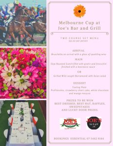 Melbourne Cup day Tuesday 3rd November 🐎🐎 @Joe’s Waterhole